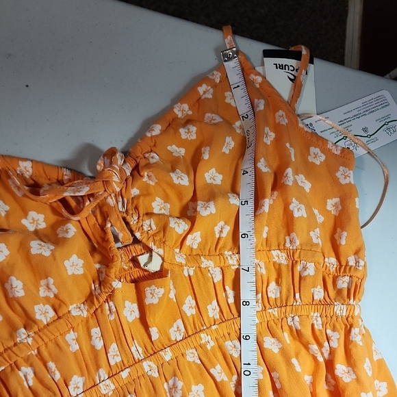 RIP Curl NWT Maxi Orange Floral Dress - Picture 10 of 11